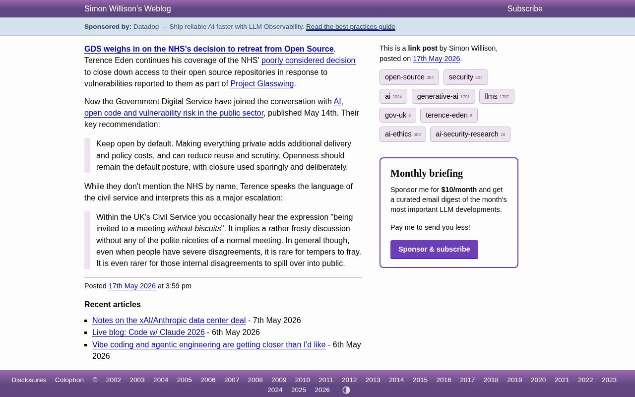 UK's GDS Publicly Opposes NHS Decision to Shut Down Open Source Repositories: The Open vs. Secure Debate in the AI Era