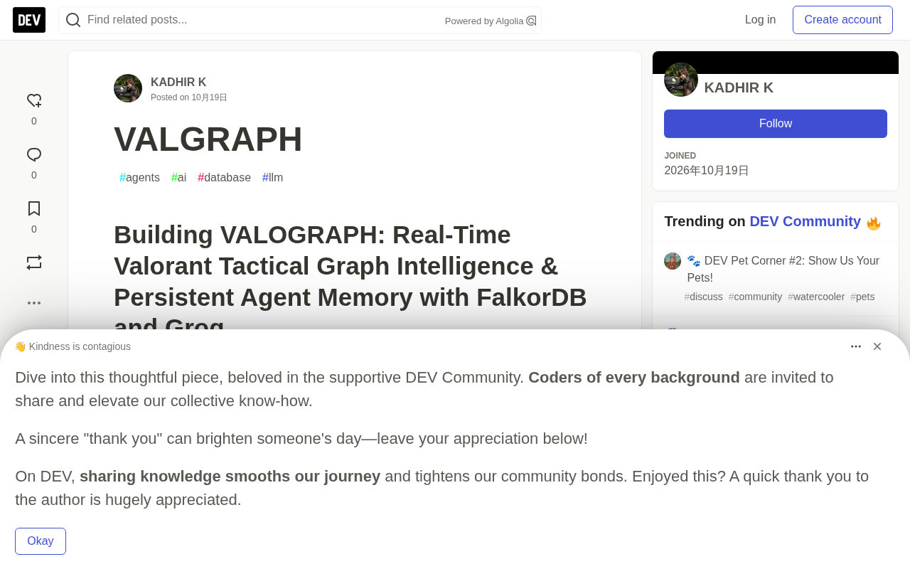 Building a Real-Time Valorant Tactical AI Assistant with a Graph Database + Groq