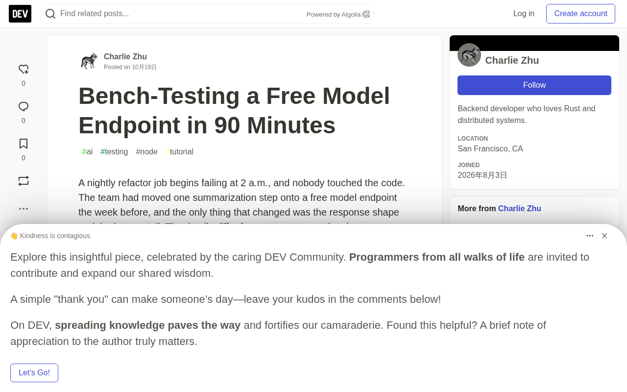 90-Minute Hands-On Probe Workshop for Free Model Endpoints: From Doubt to Decision