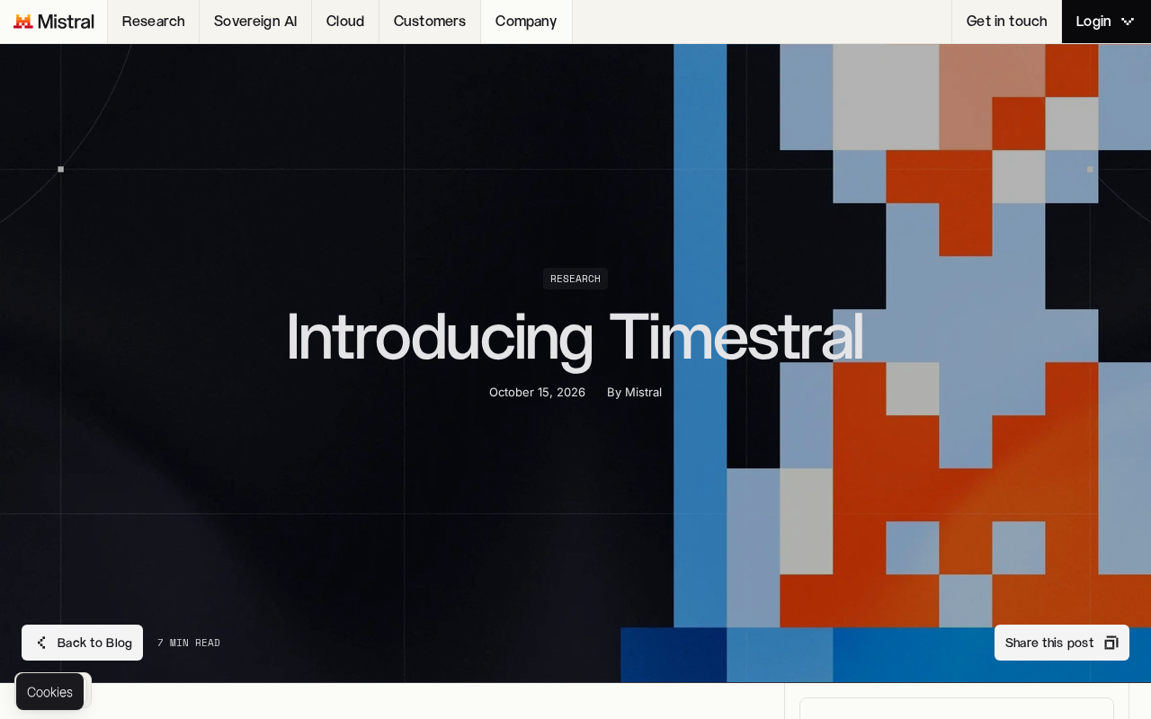 Mistral推出Timestral:时间序列基础模型新突破