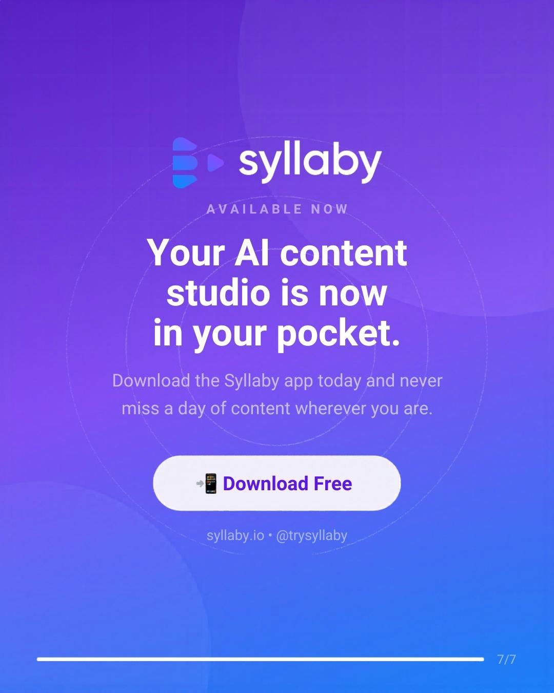 Syllaby Mobile Launch: AI Video Creation Efficiency Up 70%