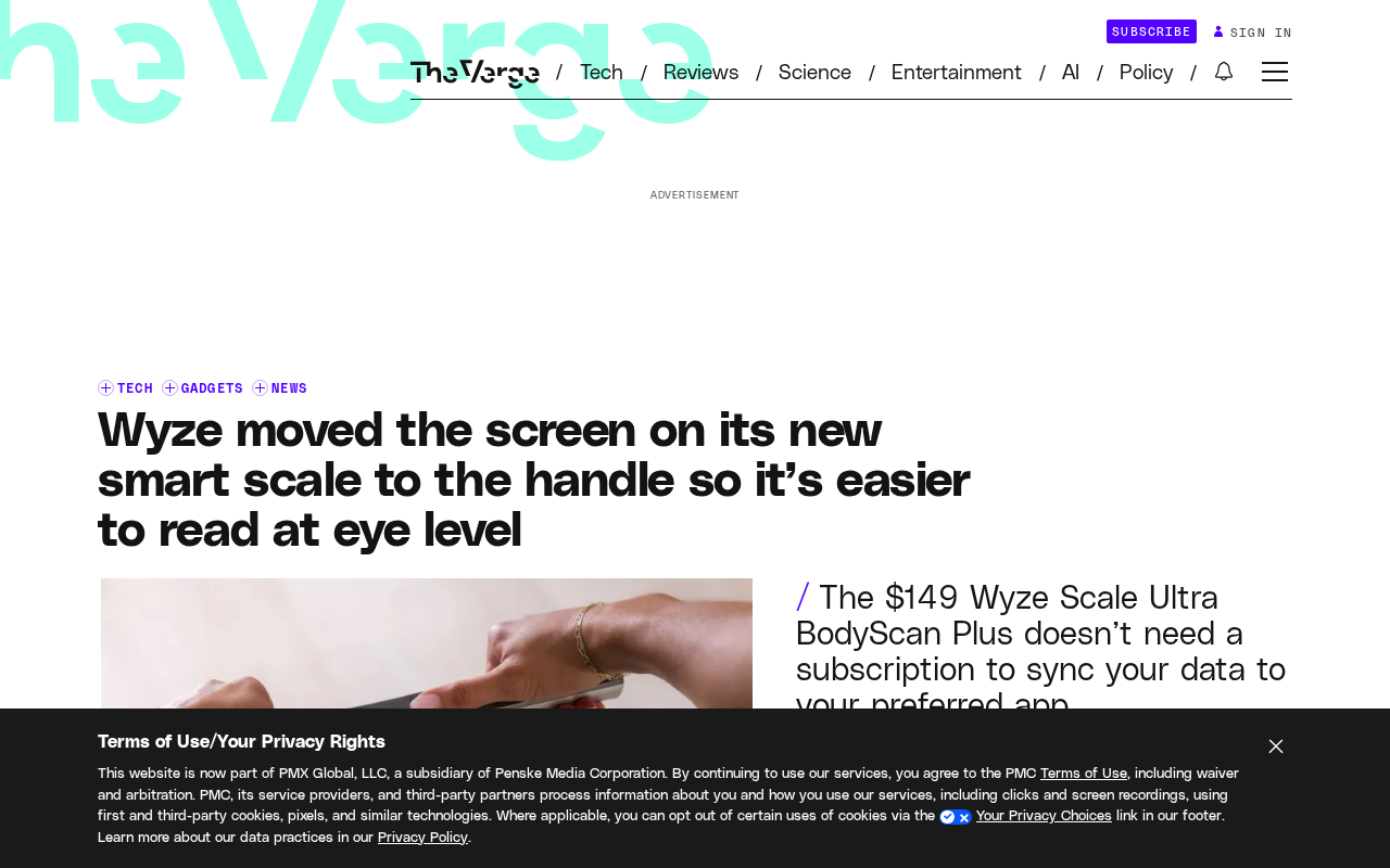 Wyze's New Smart Scale Moves the Display to the Handle for Easier Readings
