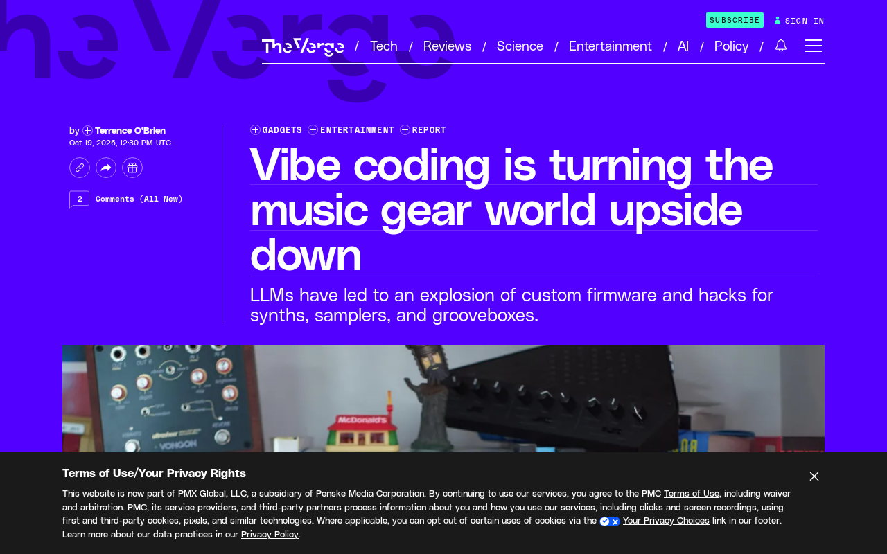 Vibe Coding正在颠覆音乐硬件世界