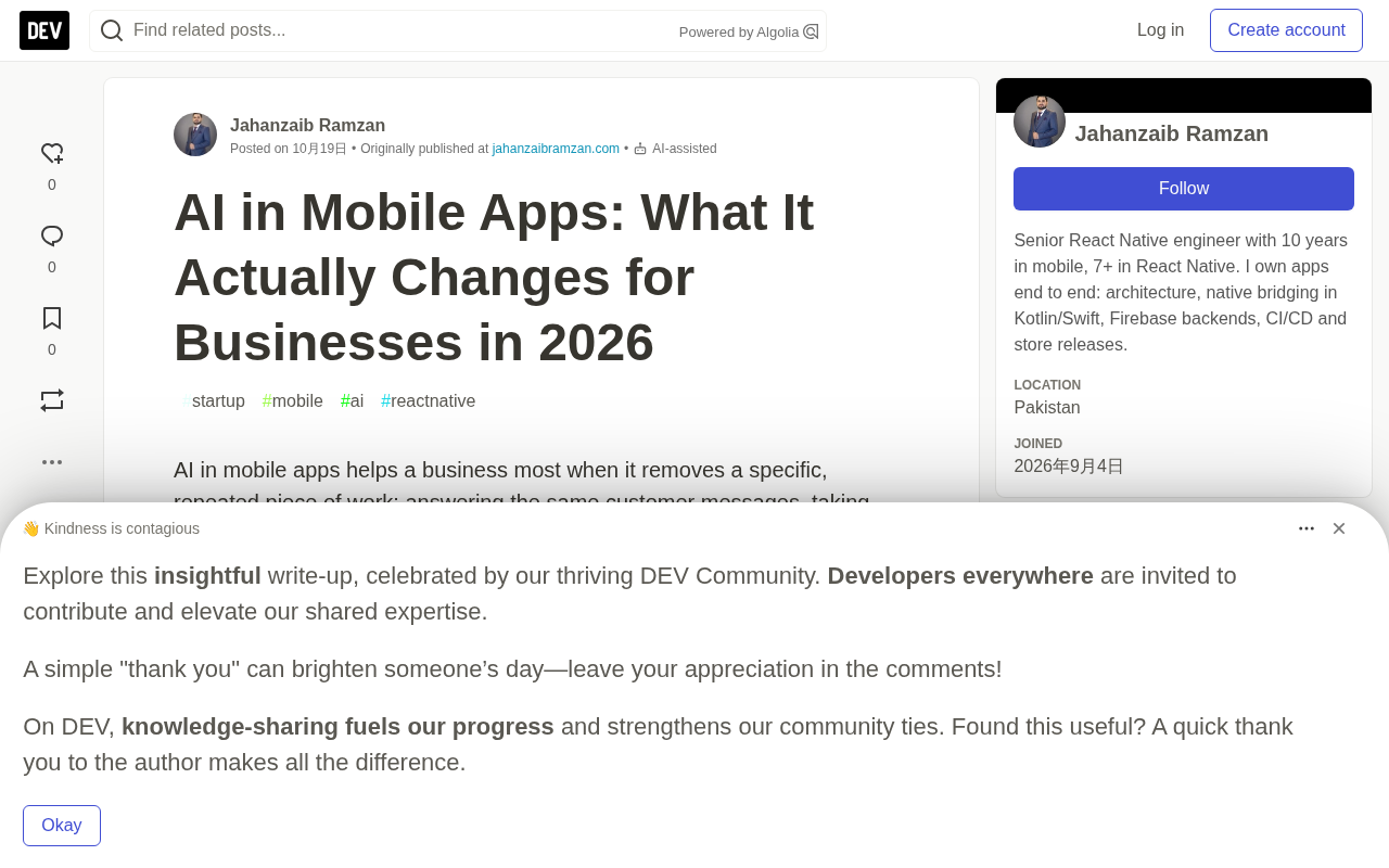 AI in Mobile Apps: Start From the Business Problem, Not the Model