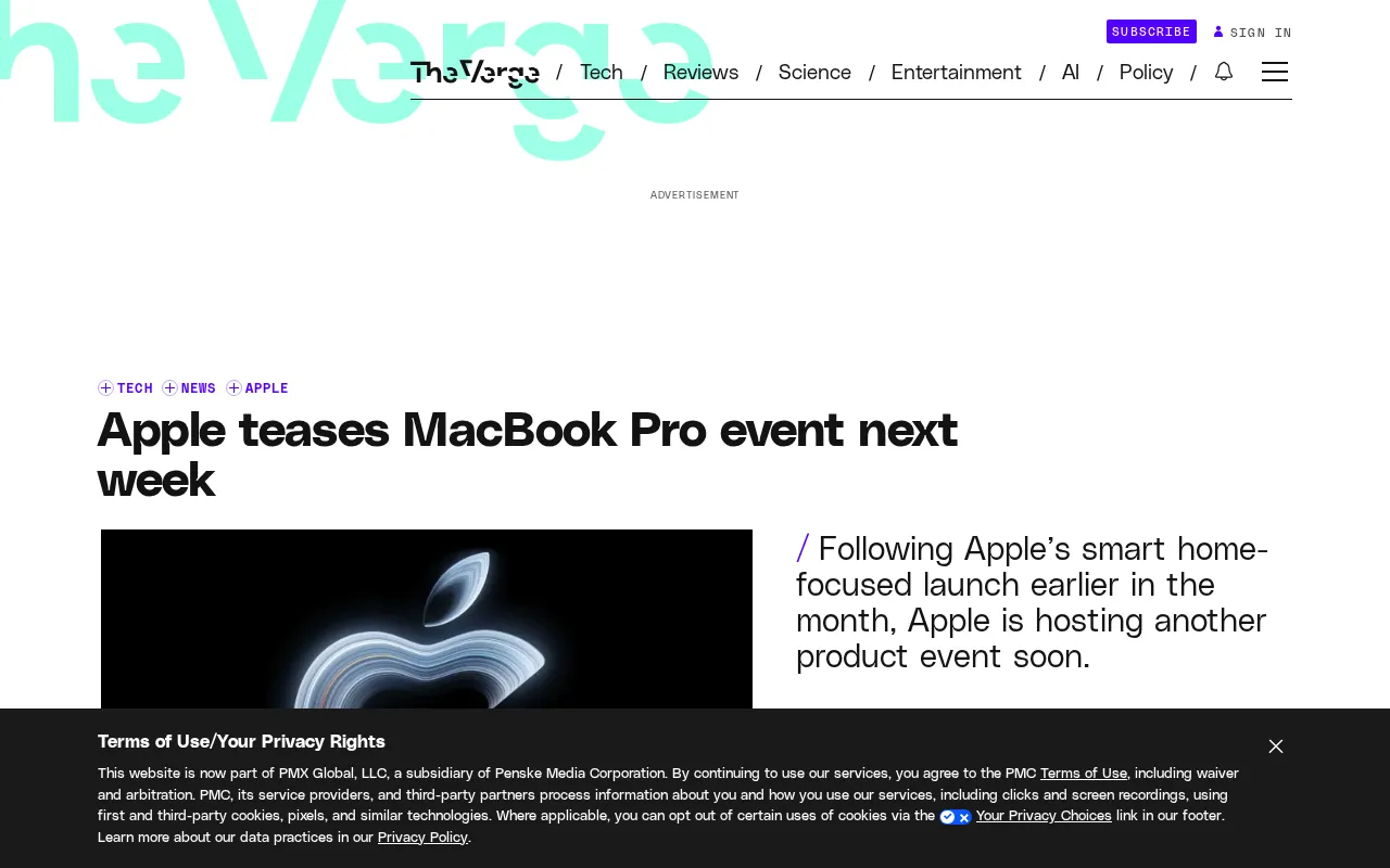 Apple Announces October Event: OLED MacBook Pro Leads, iPad Mini Joins the Stage