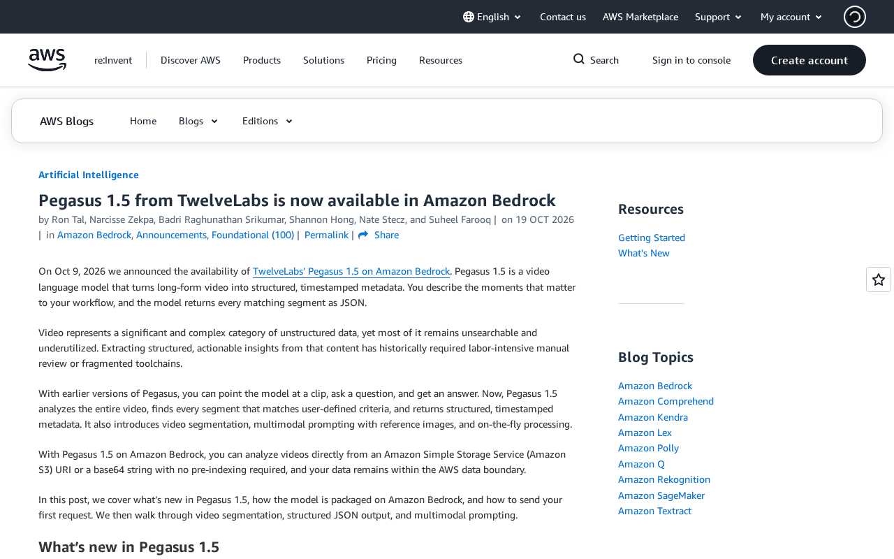 TwelveLabs Pegasus 1.5 Lands on Amazon Bedrock: A New Powerhouse for Video Understanding