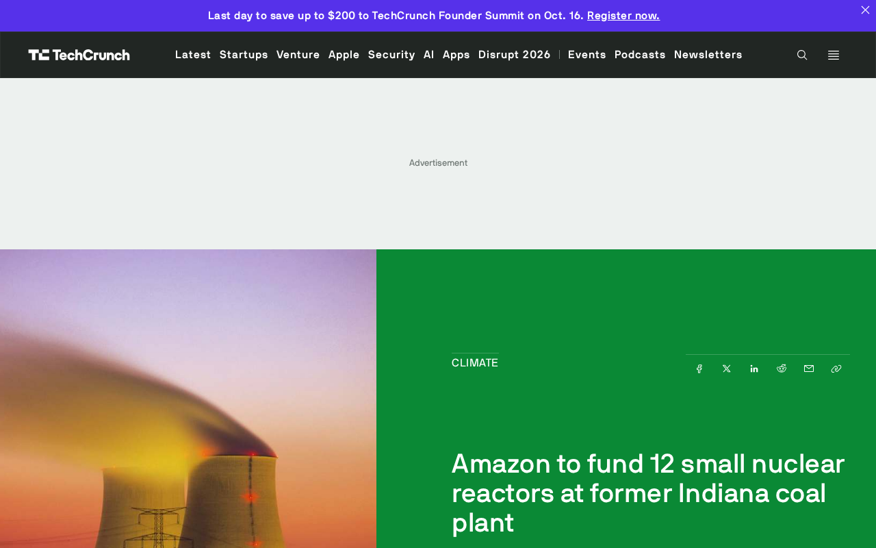 Amazon and X-energy advance small nuclear reactor project in Indiana
