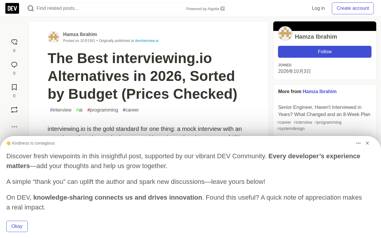 interviewing.io Alternatives: Choosing AI Mock Interviews by Budget