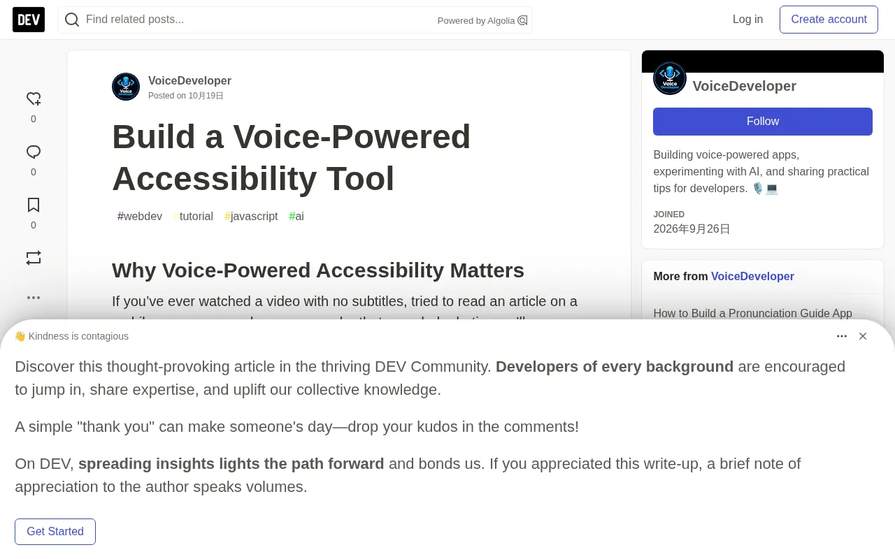 Building Voice Accessibility Tools with ElevenLabs: TTS and Voice Cloning in Practice