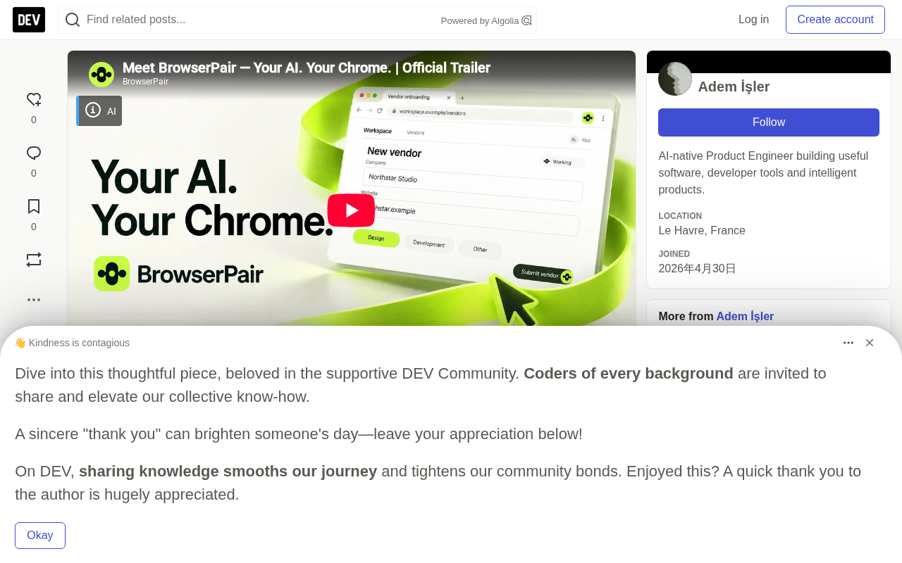 BrowserPair: Connect AI Agents to Your Existing Chrome Browser