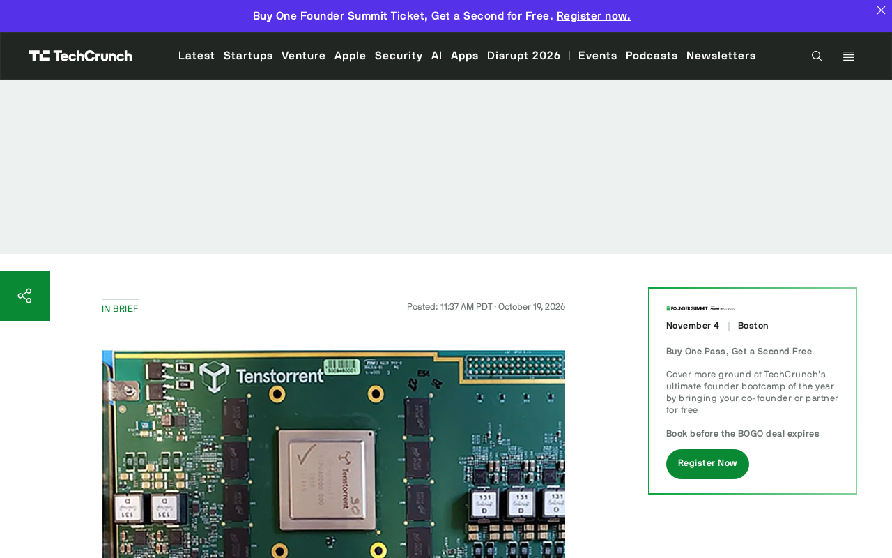 Tenstorrent Valued at $6.2 Billion: The Independent Path of Open-Weight AI Chips