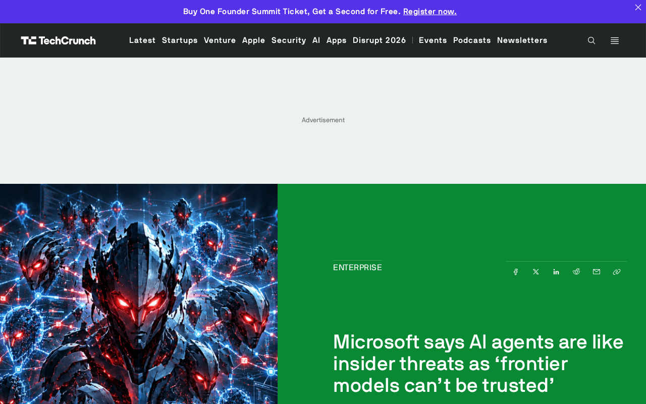 Microsoft Warns: AI Agents Are Like Insider Threats, and Frontier Models Can't Be Trusted