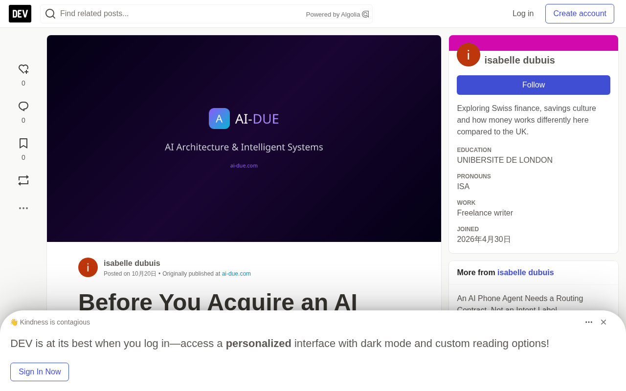 Before Buying an AI System, Companies Must Demand Evidence and an Exit File