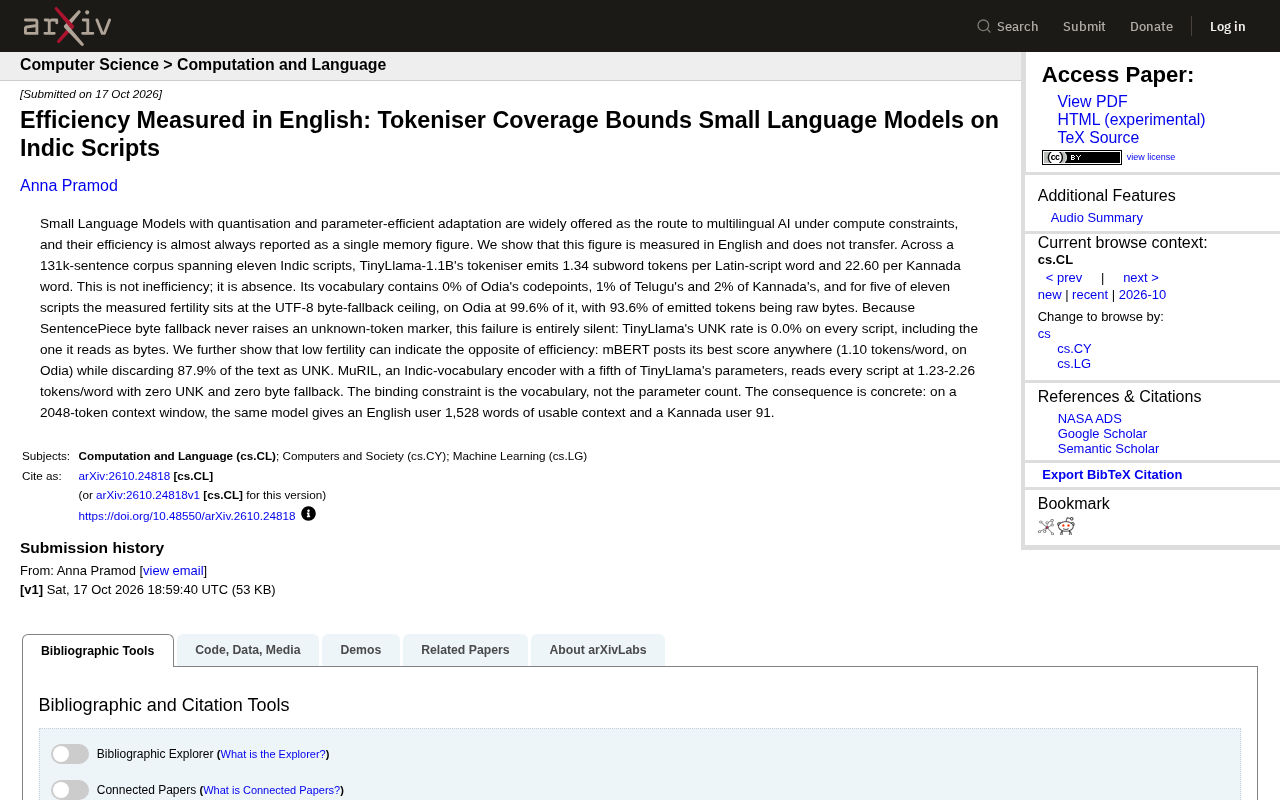 Tokeniser Coverage: The Invisible Ceiling of Small Language Models in Multilingual Scenarios