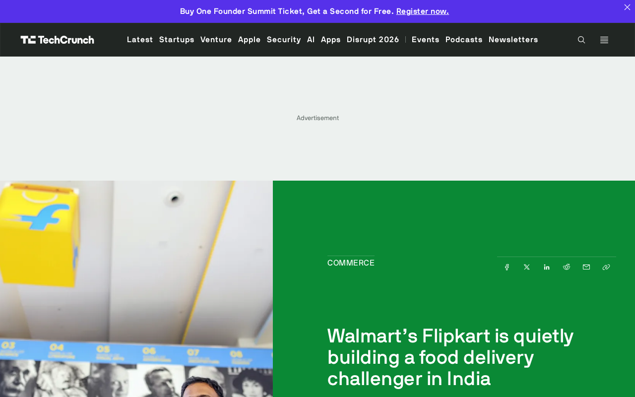 沃尔玛旗下Flipkart进军印度外卖市场,挑战Zomato与Swiggy