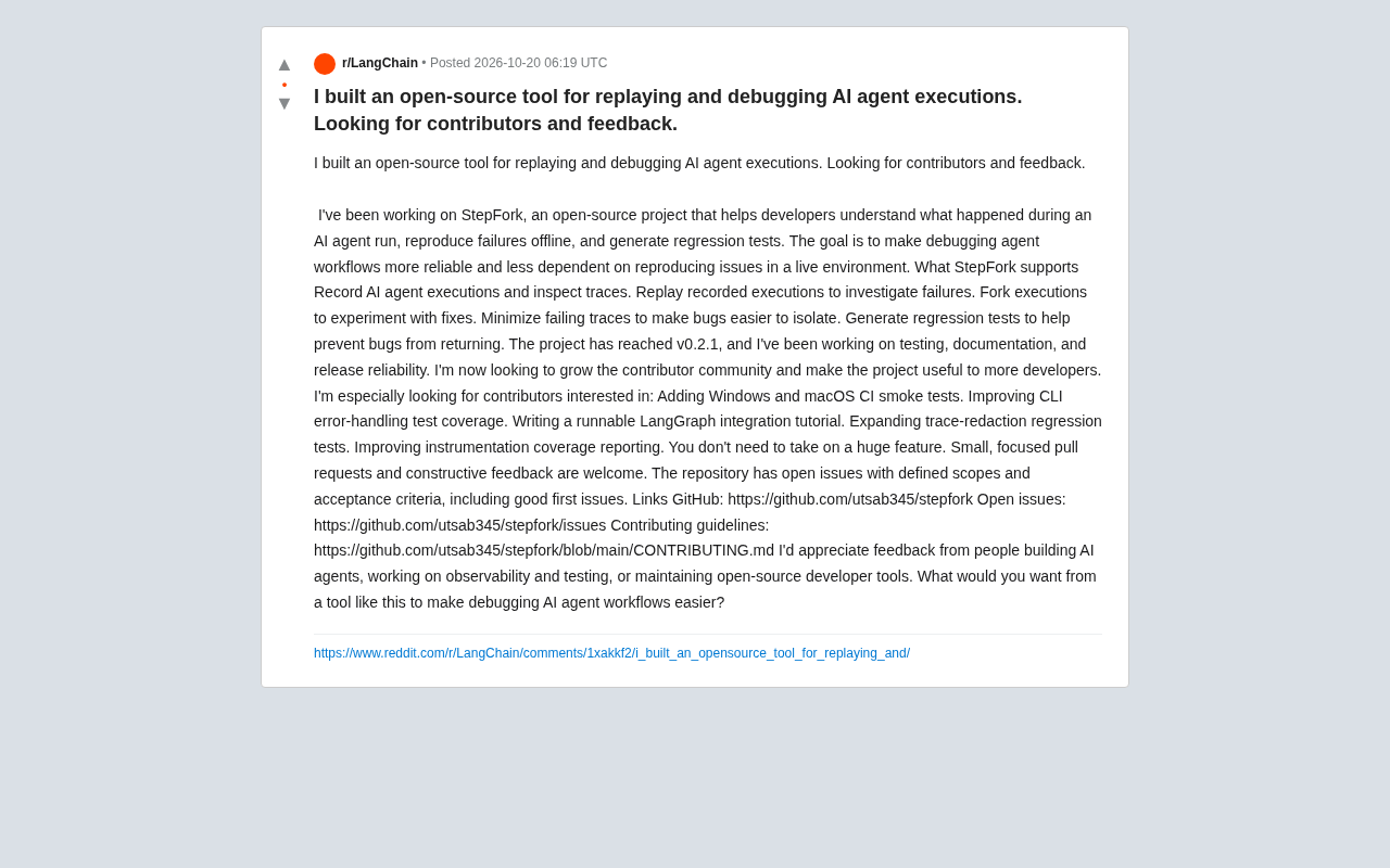 Open-Source Tool StepFork: Record and Replay AI Agent Executions So Debugging No Longer Relies on Luck