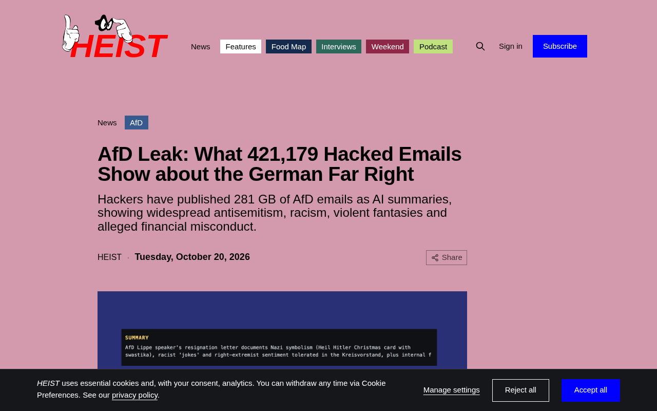AfD Leak: 420,000 Emails Exposed — Hacker Data Reveals Inner Workings of Germany's Far-Right Party