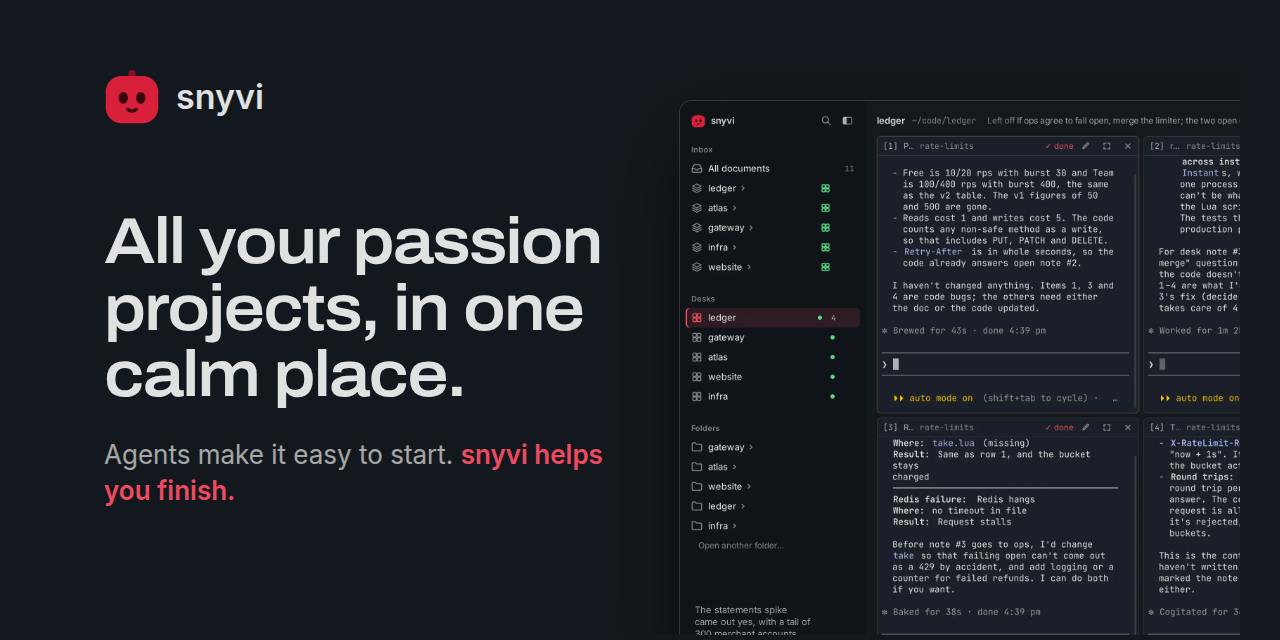 snyvi interface screenshot