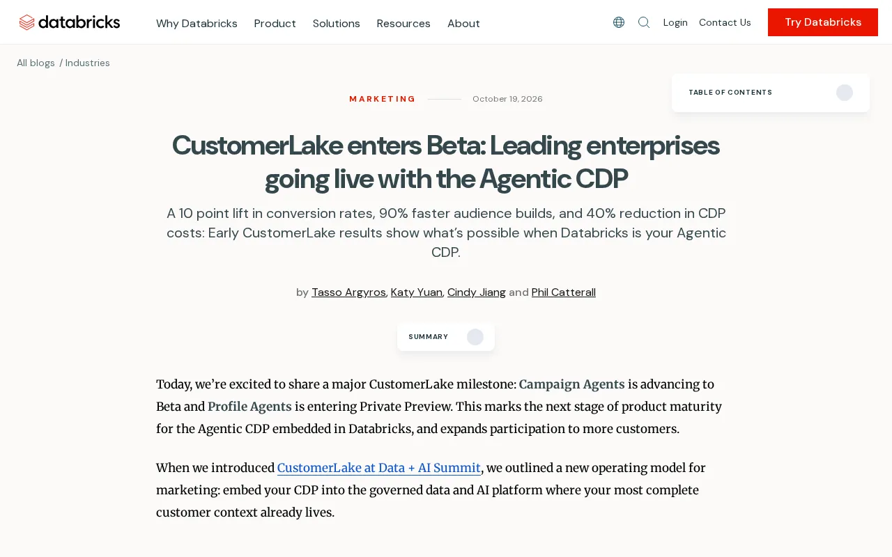 CustomerLake Agentic CDP Enters Beta: The Era of Marketing Agents Begins