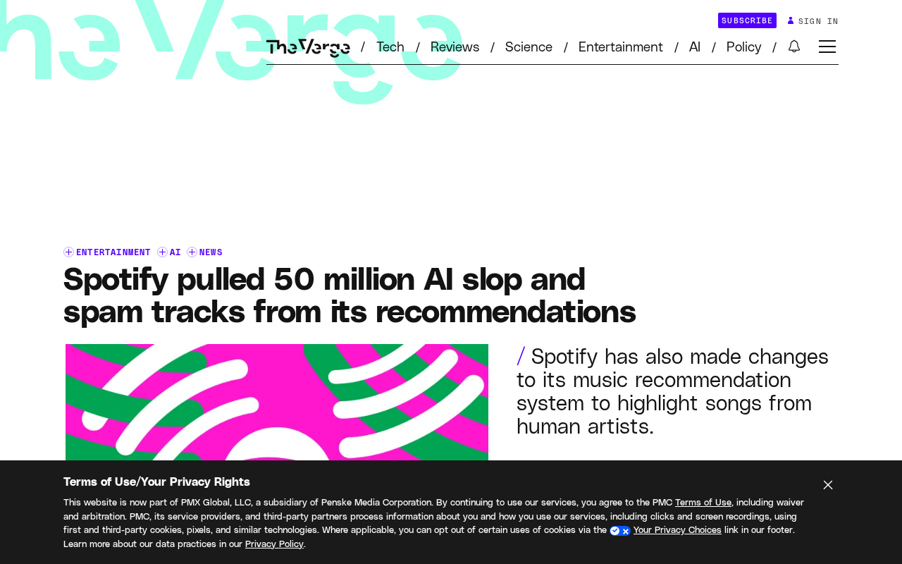 Spotify Removes 50 Million AI Slop Songs: Recommendation System Now Favors Human Artists
