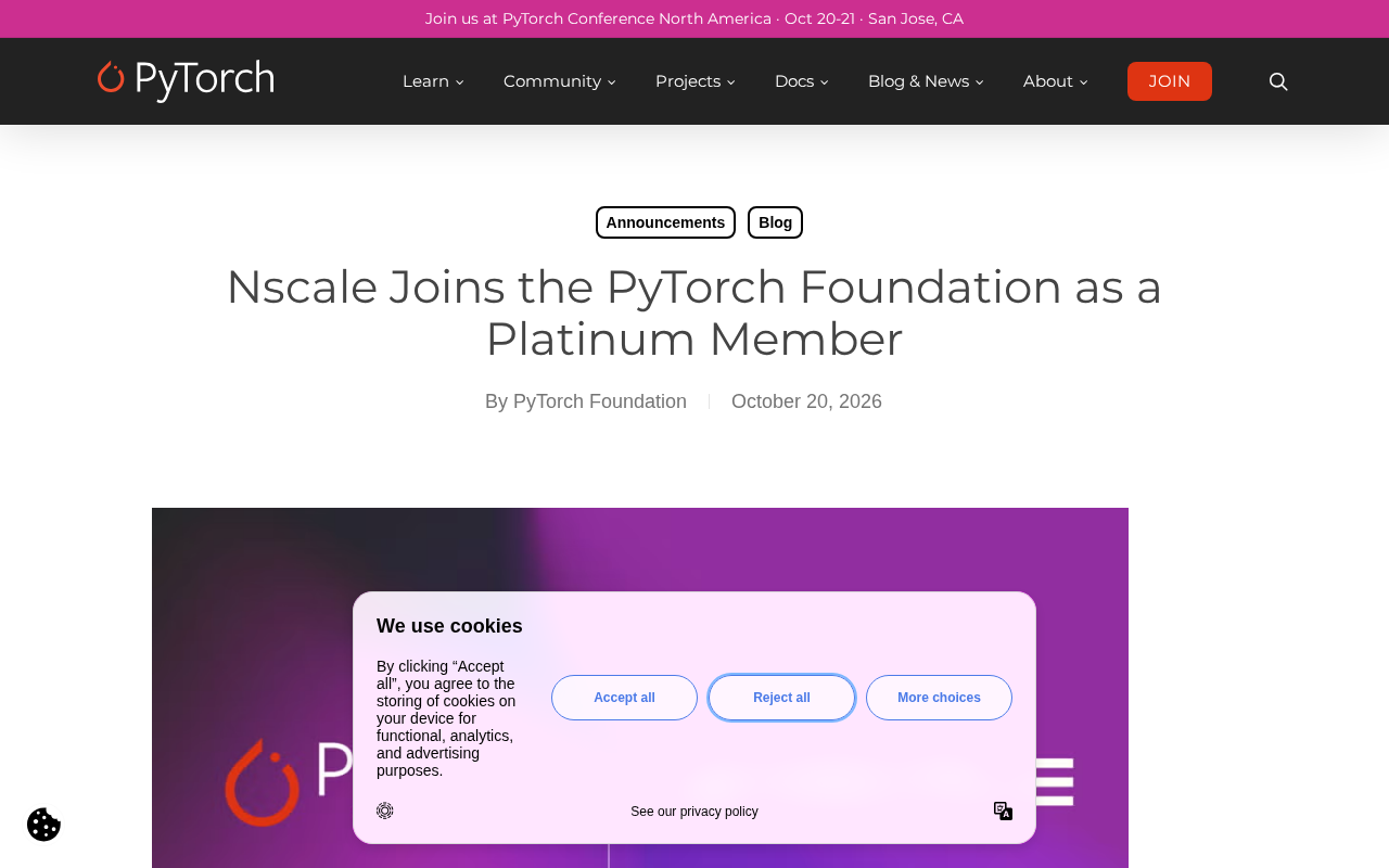 Nscale Joins PyTorch Foundation as Platinum Member