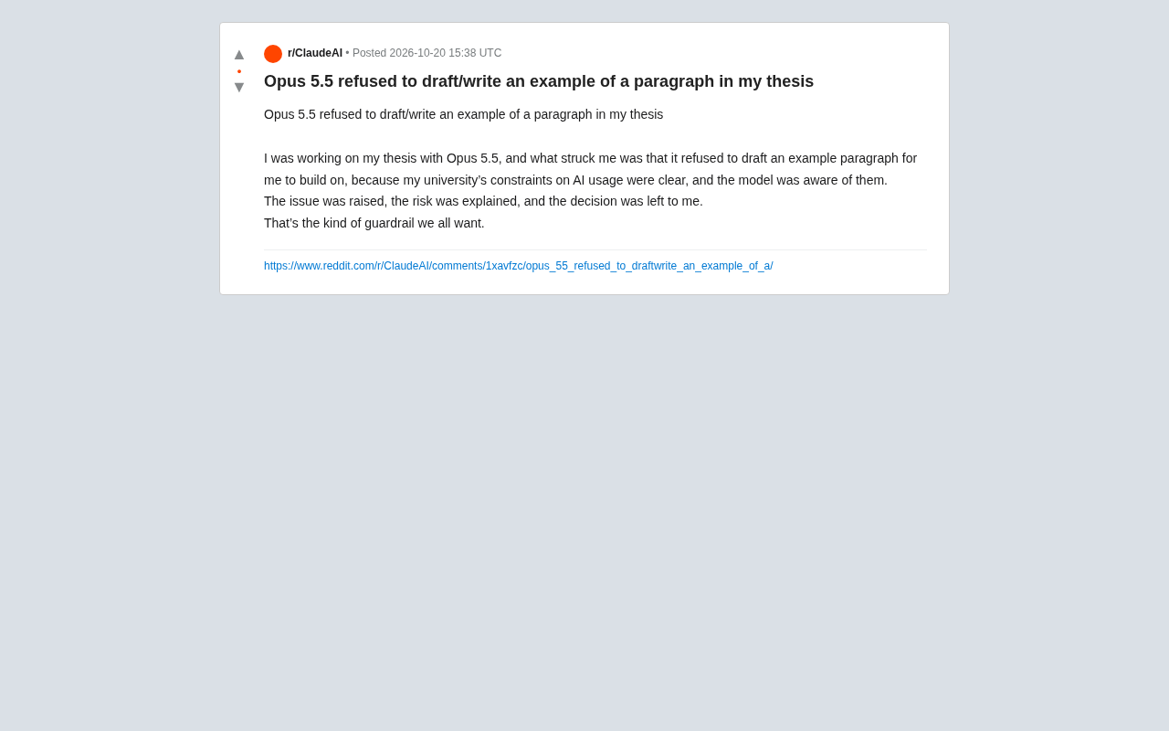 Opus 5.5 Refuses to Ghostwrite Paper Section: Why Users Applaud This AI Guardrail