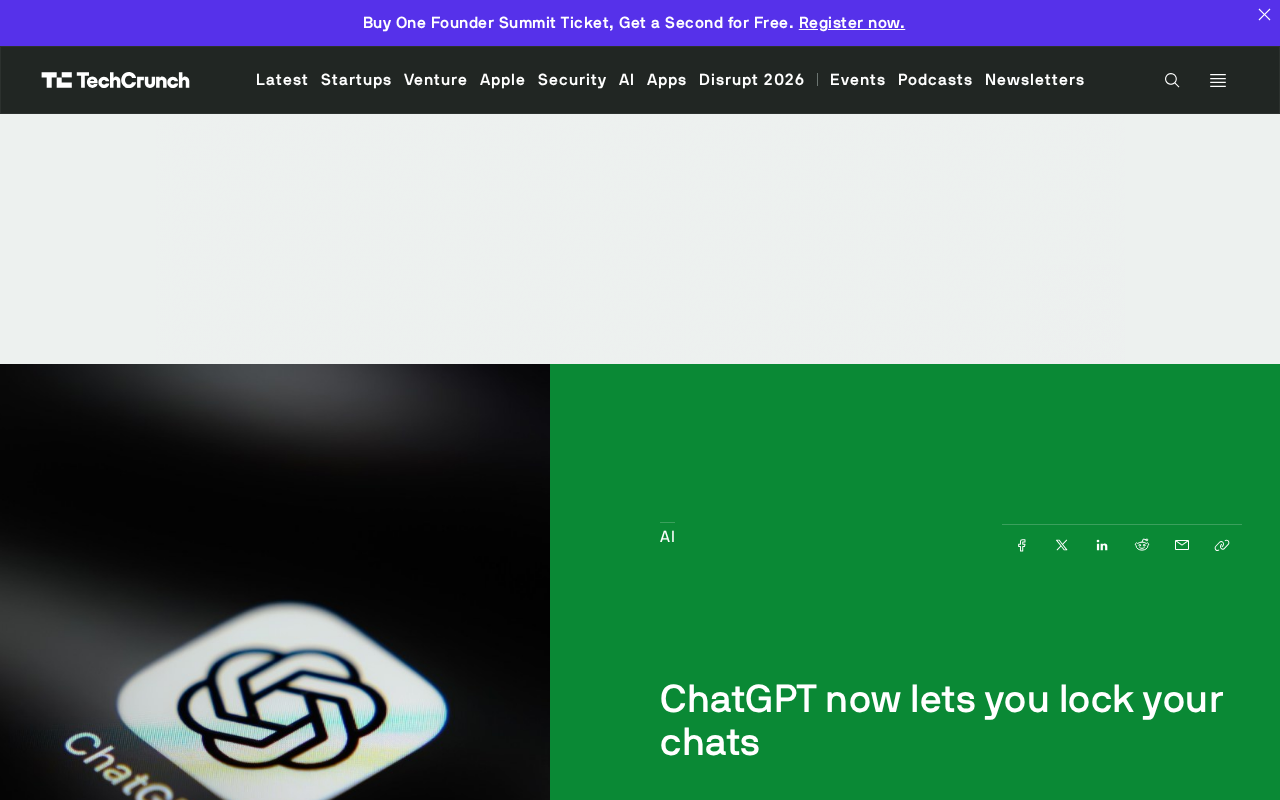 ChatGPT Chat Lock Feature Launches: A New Move for Privacy Protection