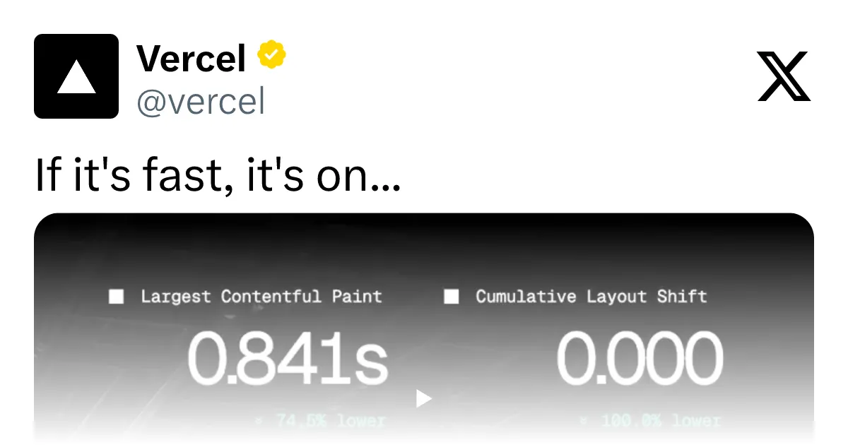 How Did Vercel Make the Mercedes F1 Team Website Faster?