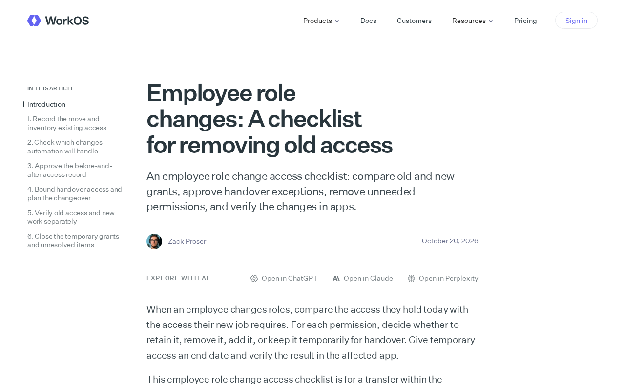 Employee Role Changes: An Access Checklist for Cleaning Up Legacy Permissions