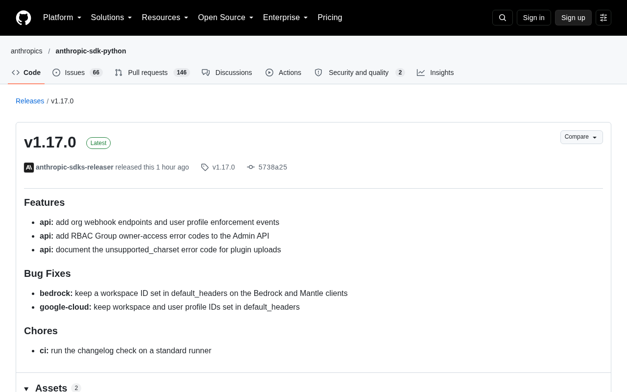 Anthropic SDK v1.17.0发布:Webhook与RBAC权限管理升级