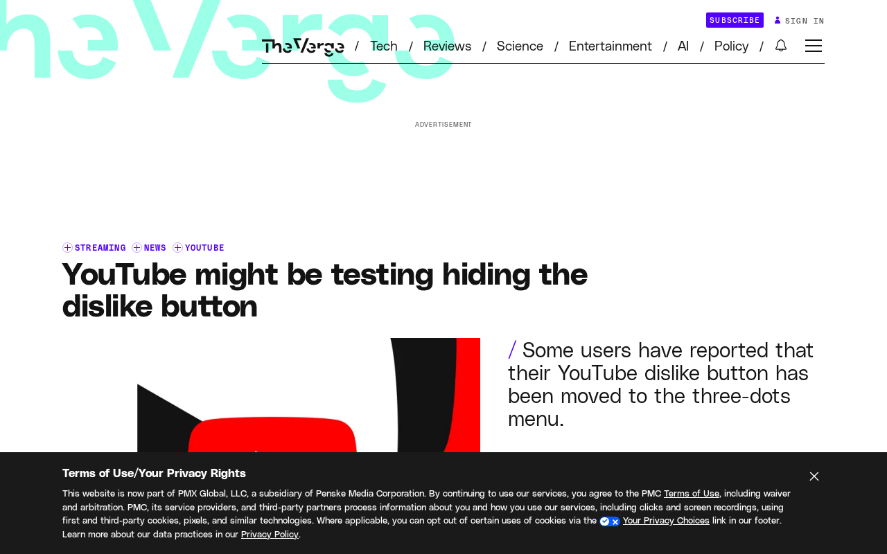 YouTube Tests Hiding the Dislike Button: User Experience Sparks Debate Again