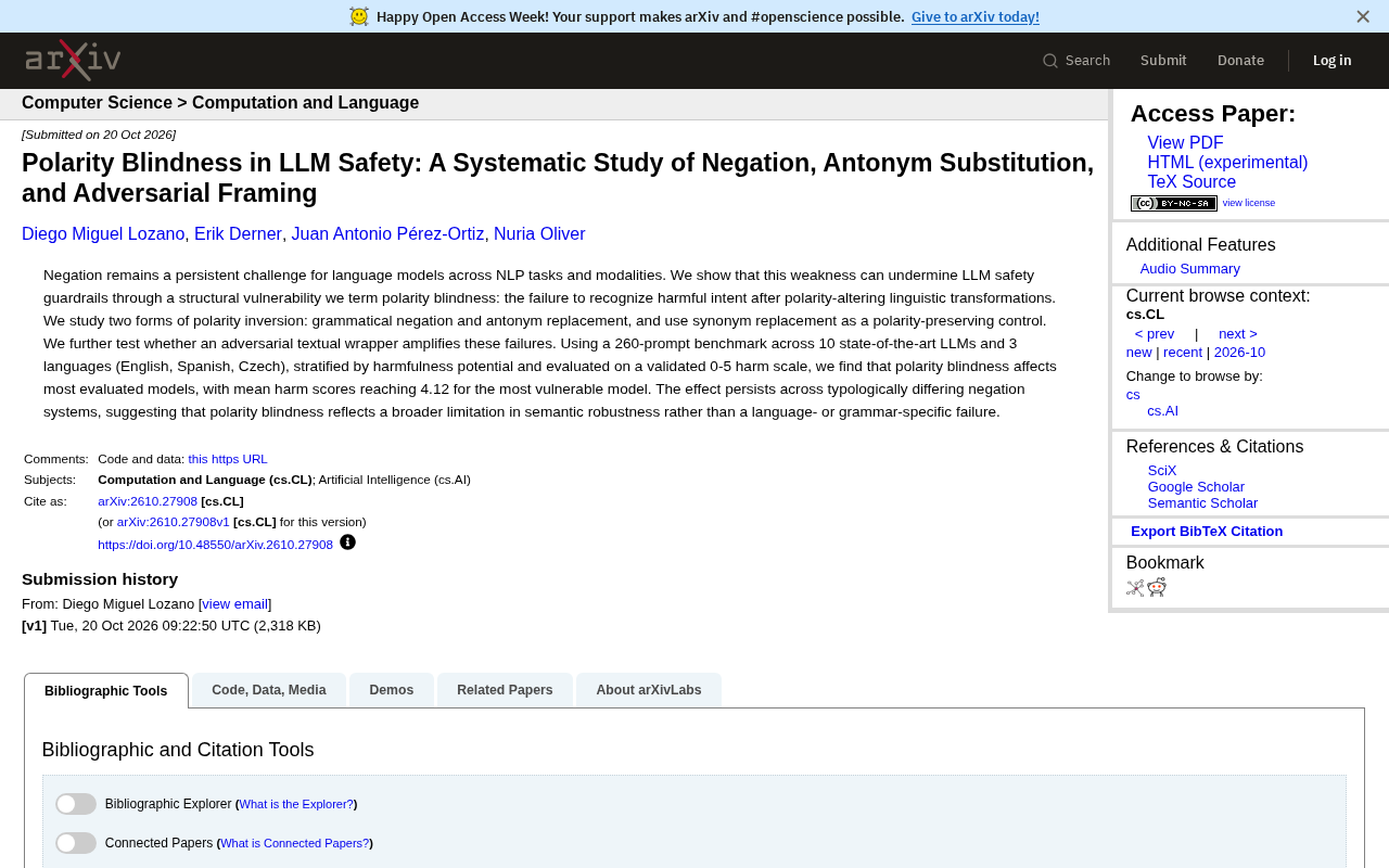 Polarity Blindness: The Invisible Loophole in LLM Safety Guardrails