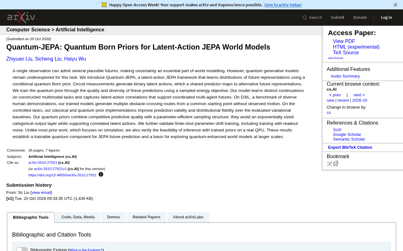 How Quantum Generative Priors Are Revolutionizing World Models: Quantum-JEPA Has the Answer