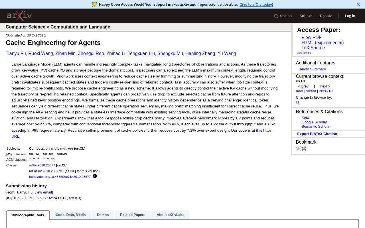Cache Engineering: Breaking Through the Long-Task Bottleneck of LLM Agents