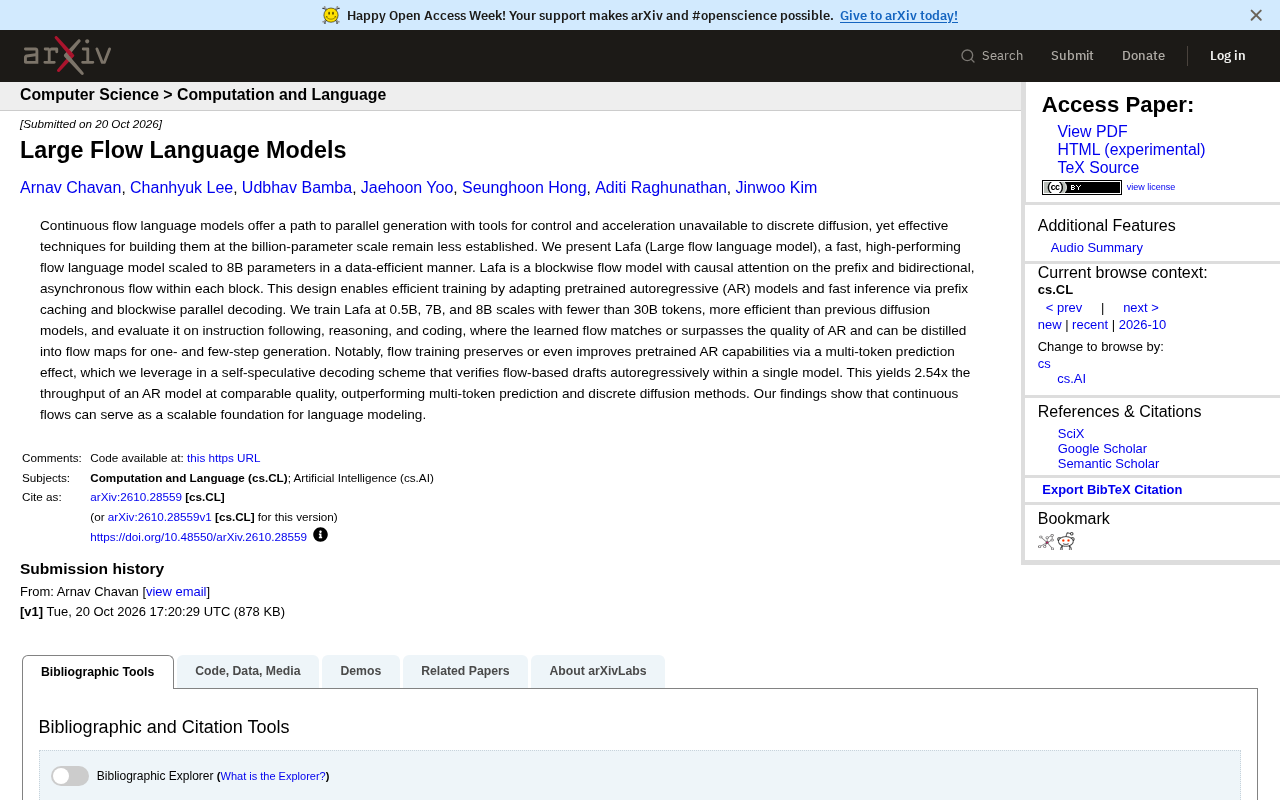 Lafa: An 8B-Parameter Continuous Flow Language Model with 2.54x Throughput Over AR Models