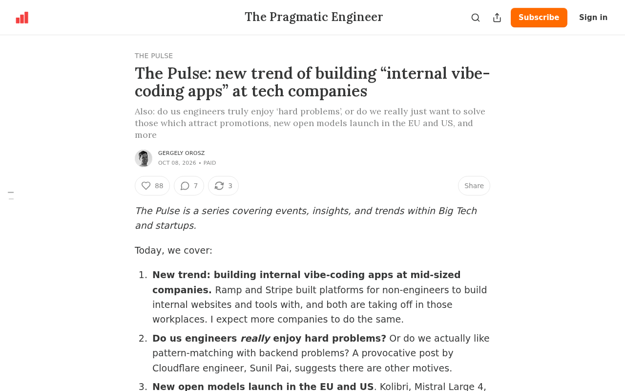 The Rise of Internal "Vibe-Coding" Apps: Observations on a New AI Programming Trend