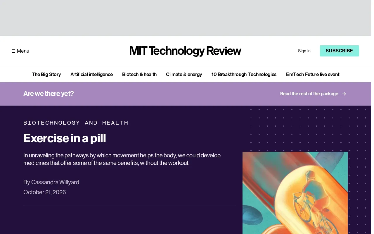 "Exercise Pill" Research: Can You Get Exercise Benefits Without Working Out?