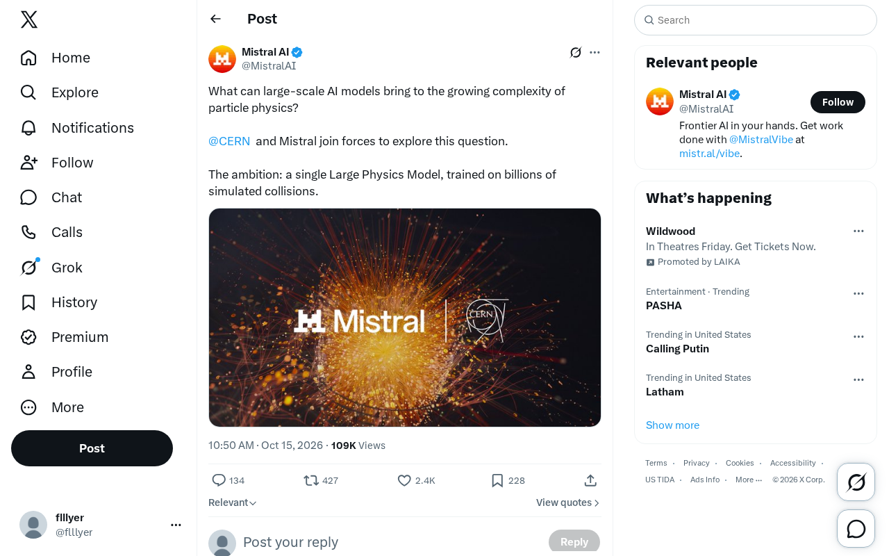 CERN Teams Up with Mistral: Building a Large Physics Model to Tackle Particle Physics Challenges