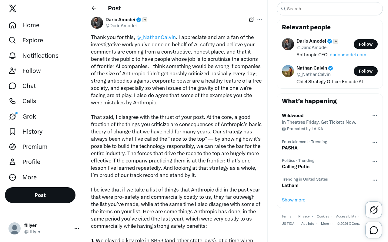 Anthropic CEO Responds to Safety Criticism in Long Post: The "Race to the Top" Strategy and Its Billion-Dollar Costs