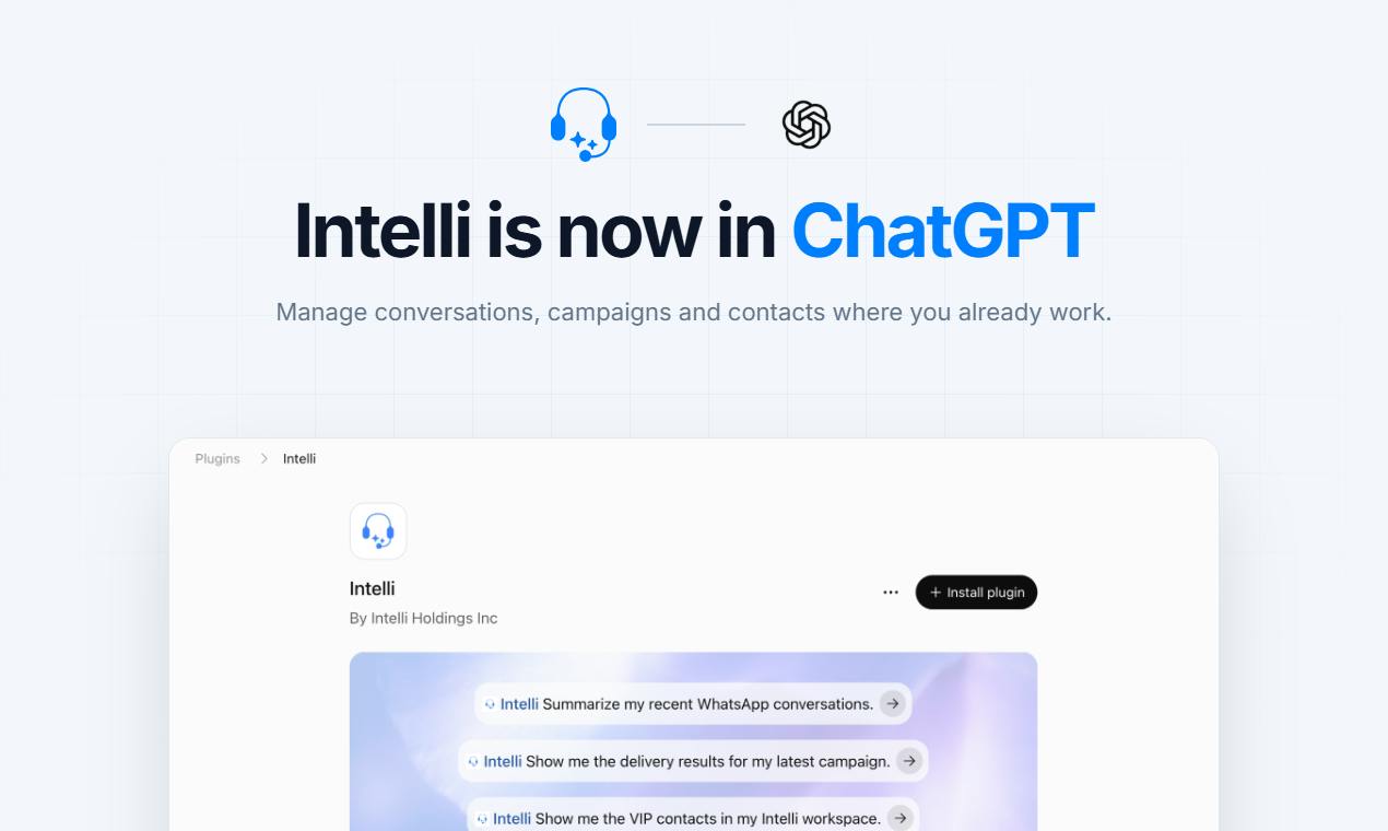 Intelli插件:在ChatGPT和Claude里管理WhatsApp与Instagram