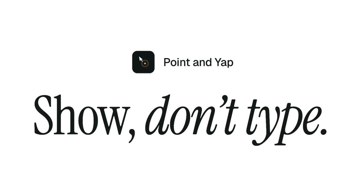 Point and Yap: Using MCP to Let AI Agents 'Understand' What You Point At and Say