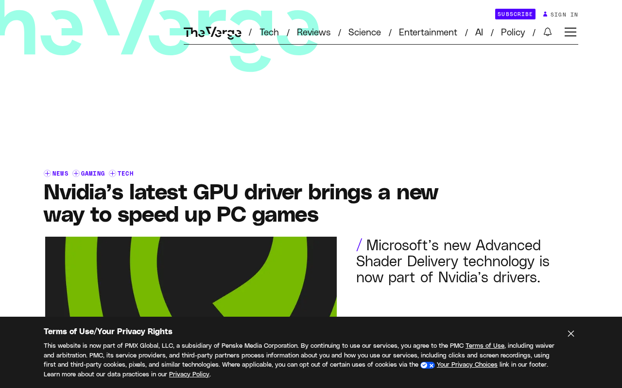 NVIDIA 621.01驱动:云编译着色器,游戏启动更快更流畅