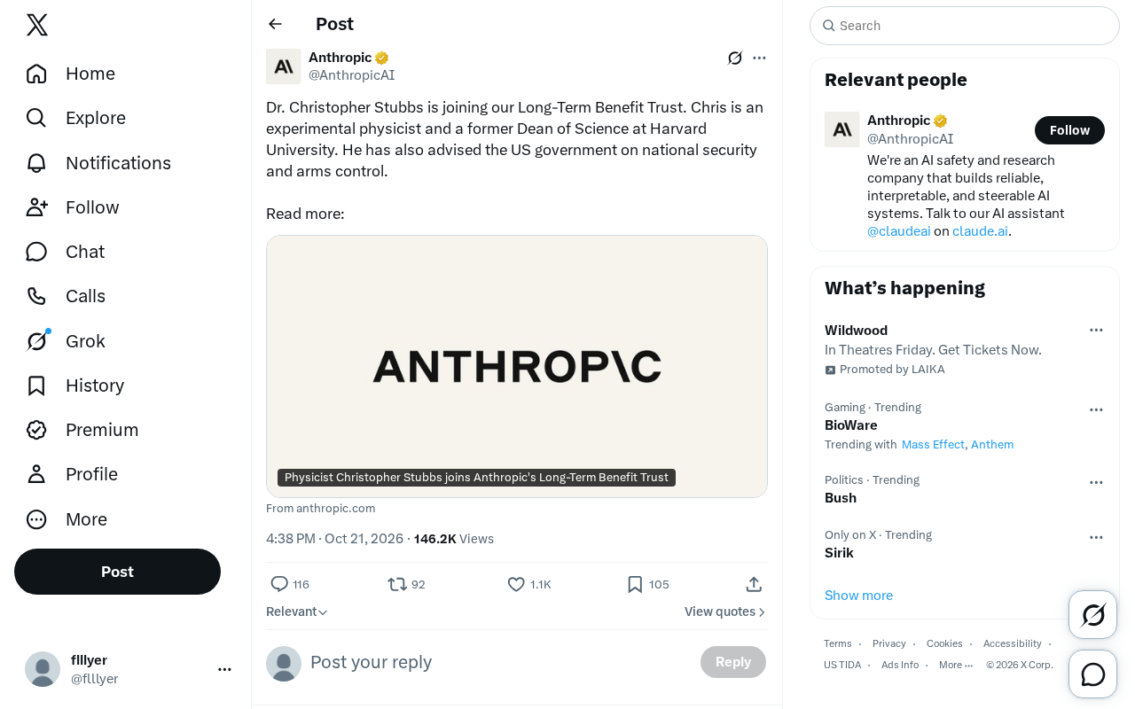 Anthropic's Long-Term Benefit Trust Welcomes Harvard Physicist Christopher Stubbs