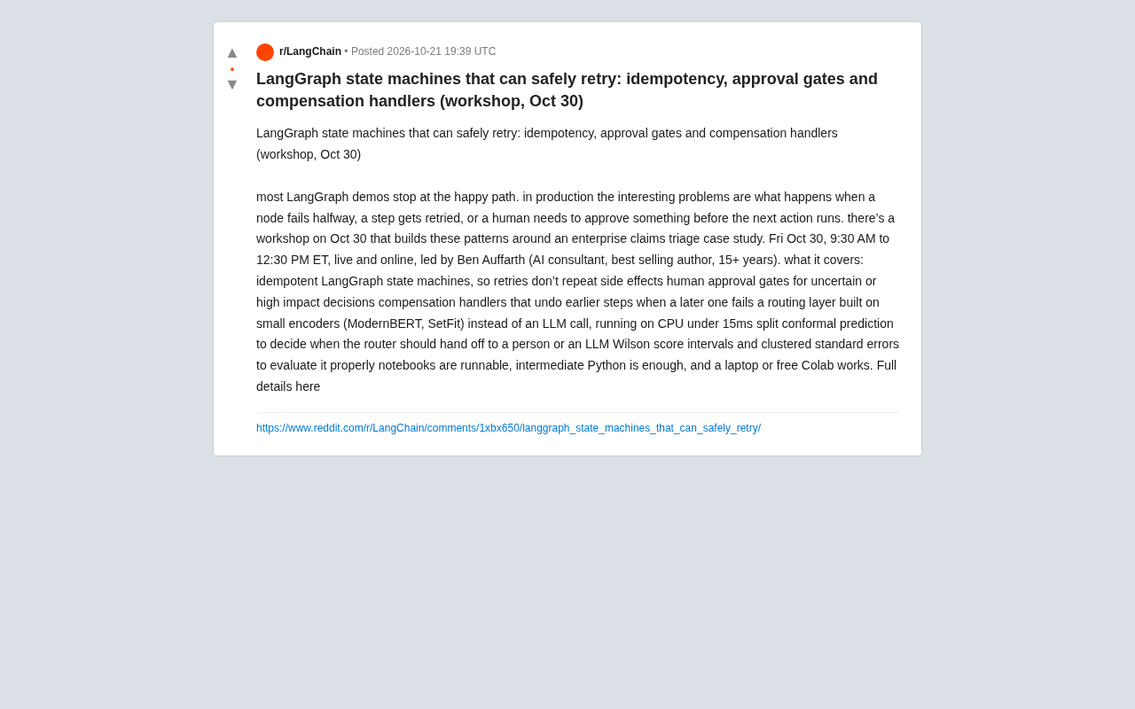 LangGraph Retry Safety in Practice: Idempotency, Approval Gates, and Compensation Handlers