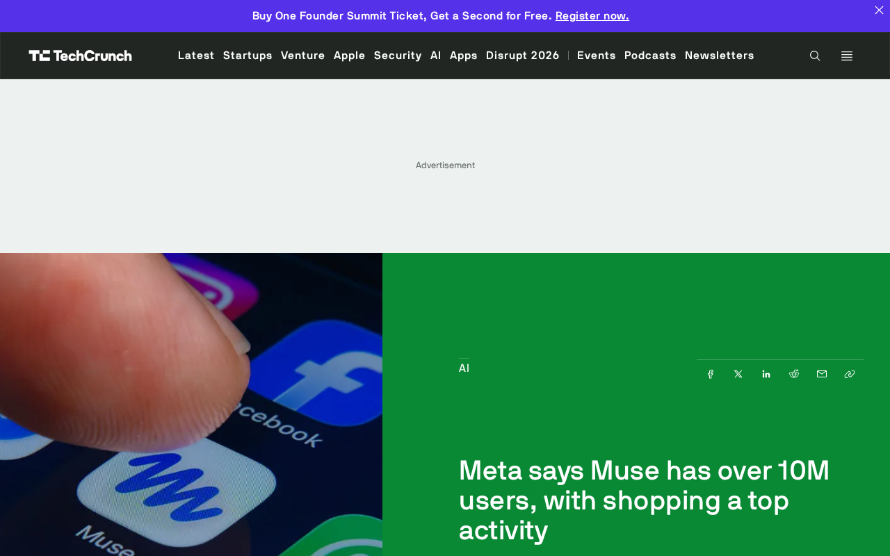 Meta Muse Surpasses 10 Million Users, Shopping Emerges as Core Use Case