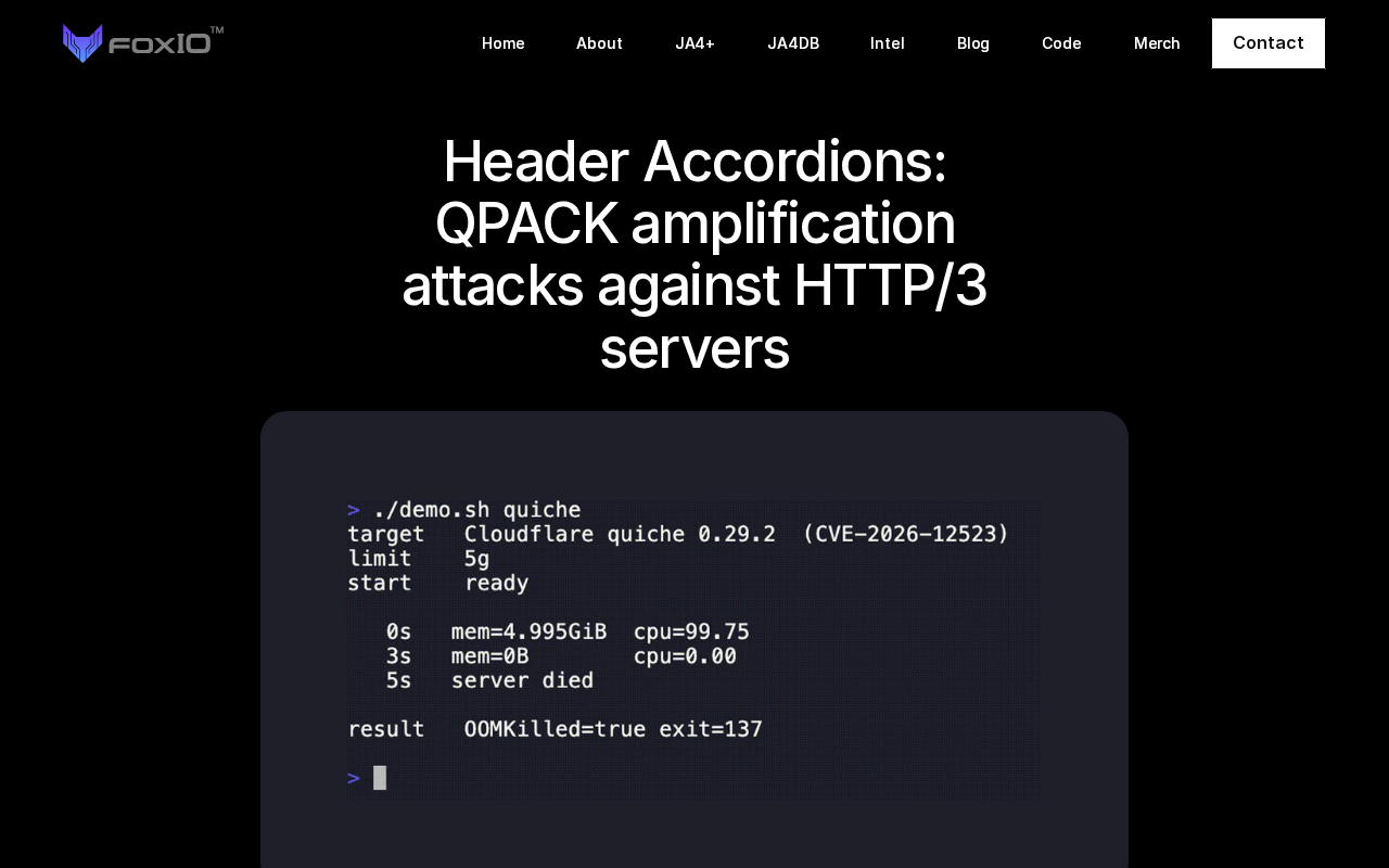 HTTP/3服务器遭遇Qpack放大攻击:新威胁解析