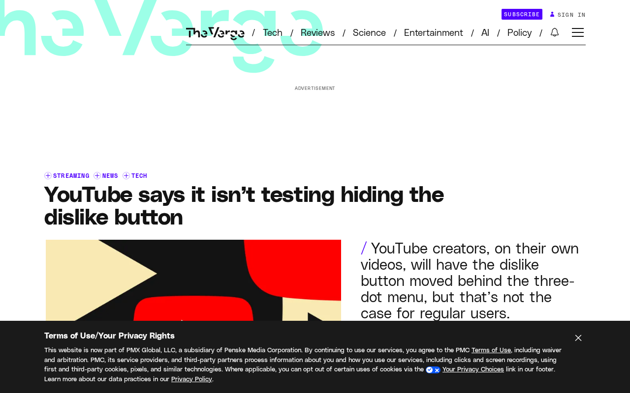 YouTube Denies Testing a Hidden Dislike Button: The 'Experiment' Controversy Sparked by Users