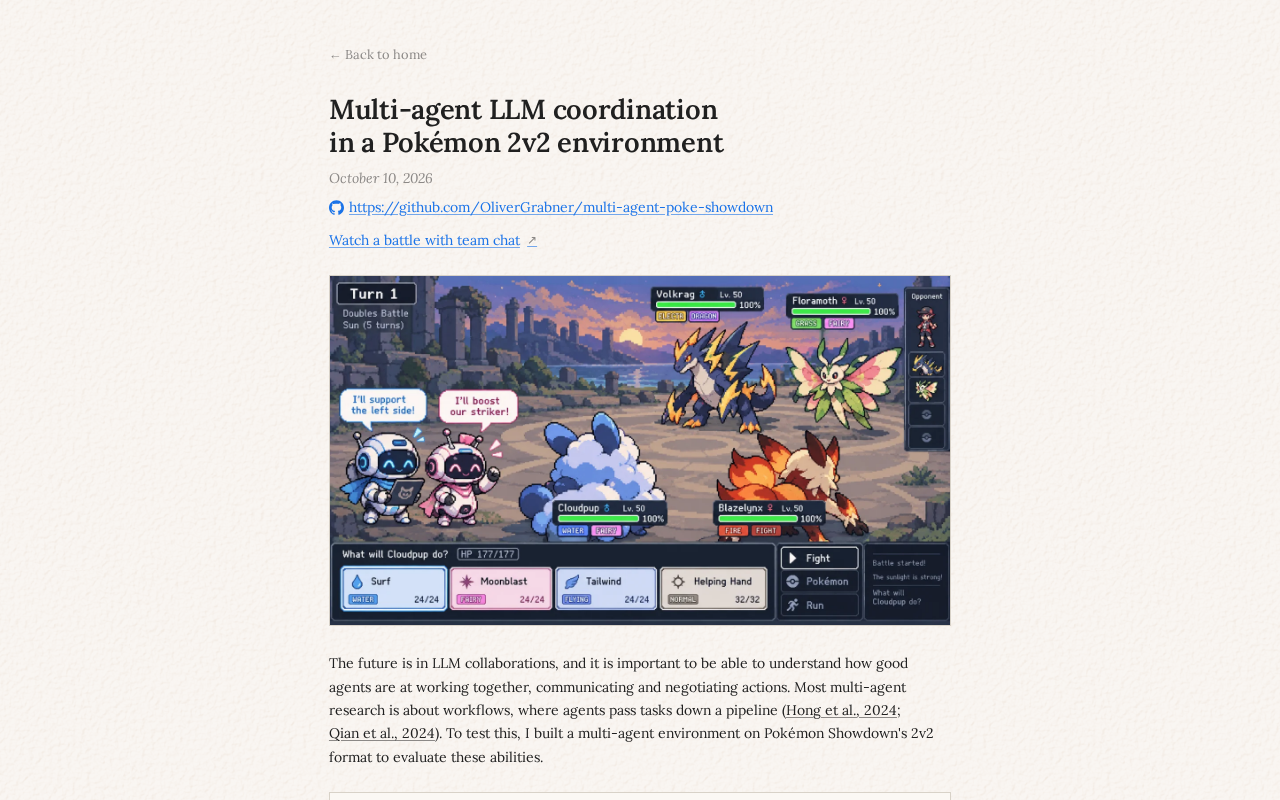 LLM Agents Take On Pokémon Battles: A New Experiment in AI Agent Gameplay