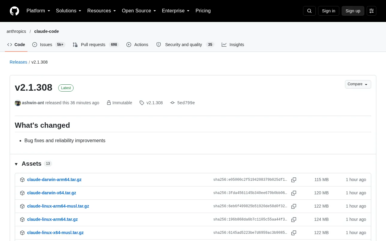 v2.1.308 Release: Focused on Bug Fixes and Reliability Improvements