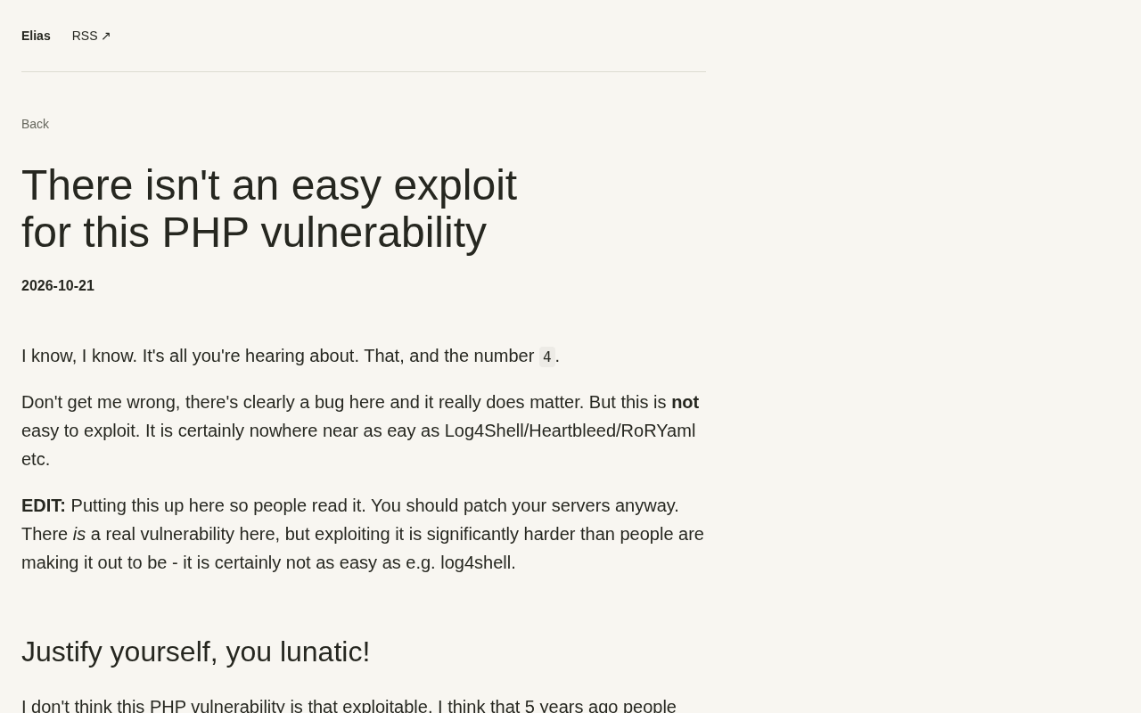 No Easy Exploit for This PHP Vulnerability? A Deep Dive